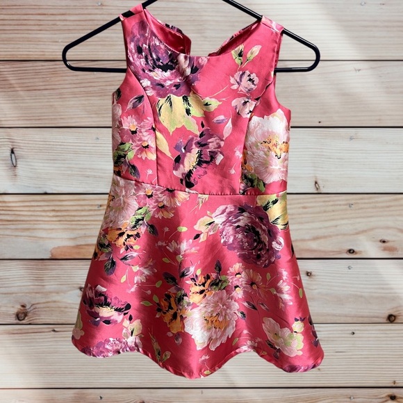 The Children’s Place Girl’s Dress Pink Floral Flower Size 6 Spring - Picture 6 of 8